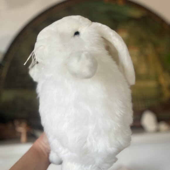 Vintage Large Fluffy Long Hair Snow Rabbit Plush - Picture 3 of 13